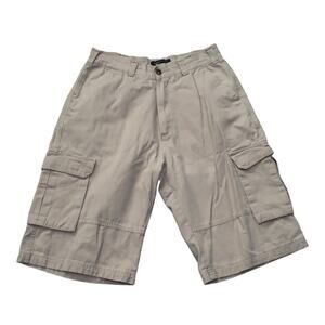 DM Dio Moda Mens Khaki Cargo Shorts 100% Cotton | Size 34